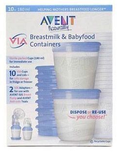 Avent Via Anne Sütü Kaplari (10 Adet) (8710103701330)