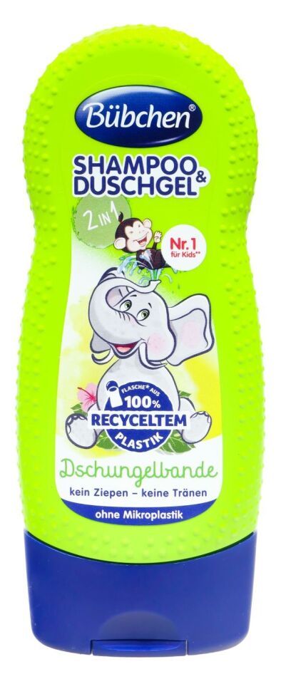 Bübchen Çocuk Şampuan&Duş Jeli 2 in 1 Dschungelbande 230 ml