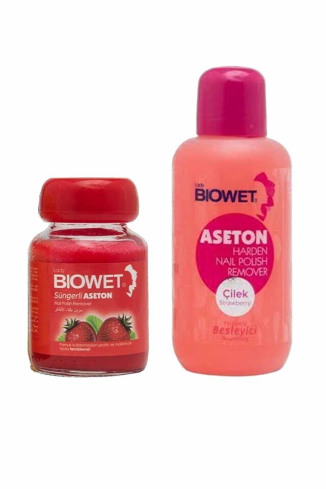 2 li set Süngerli Aseton 75 ml ve  Extra Etkili Aseton 125 ml