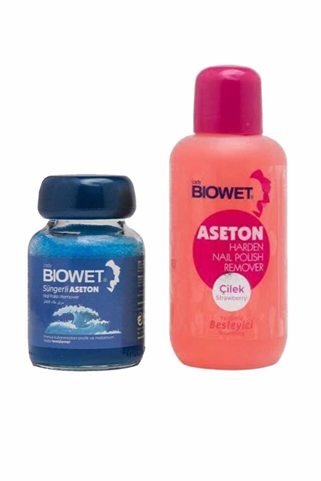 2 li set Süngerli Aseton 75 ml ve  Extra Etkili Aseton 125 ml