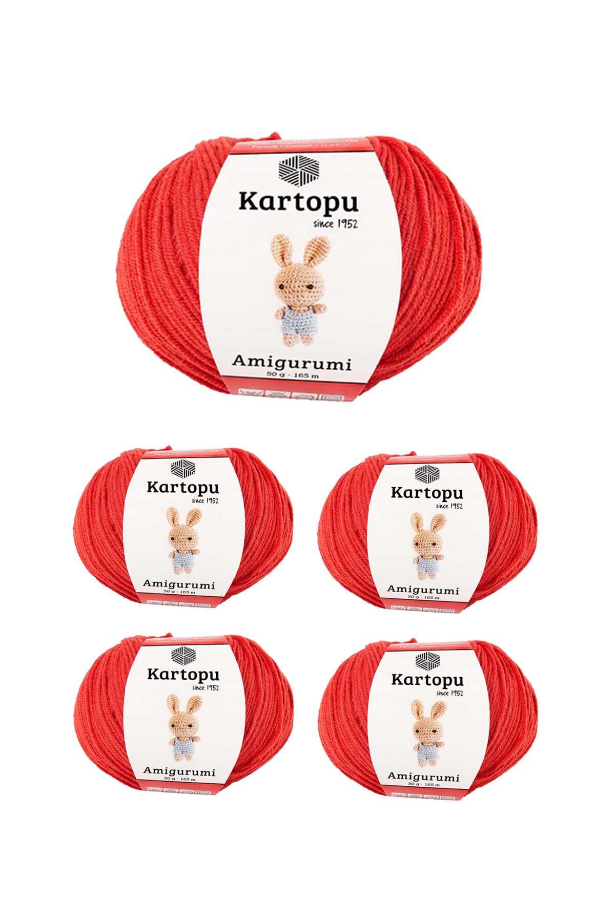 5 Adet Amigurumi El Örgü İpi 50gr 1170