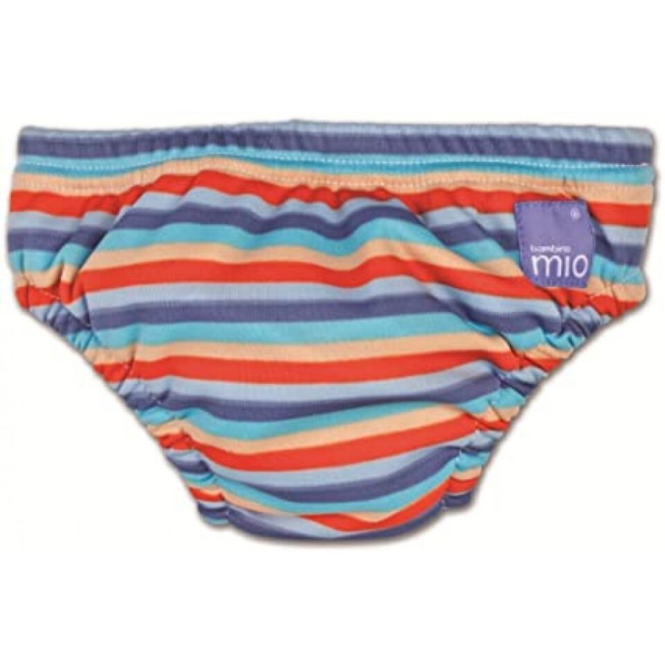 Bambino Mio Swim Nappy Bebek Mayosu Turuncu Çizgili