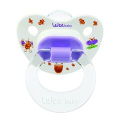 Wee Baby Silikon Desenli Damaklı Emzik No:1(Askılı)