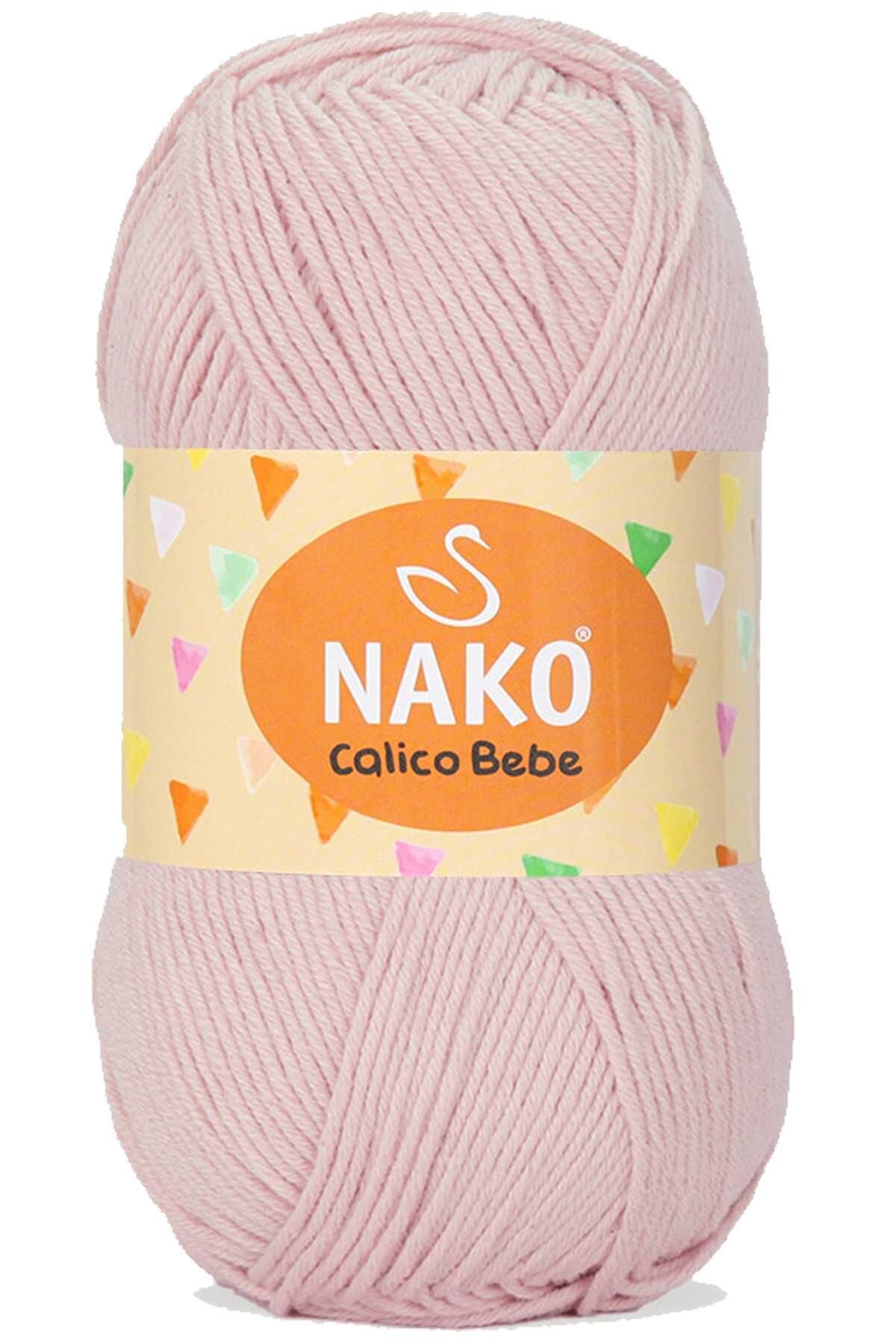 Calico Bebe Pamuklu Bebek Ve Battaniye Örgü Ipi 10838 Açık Pudra