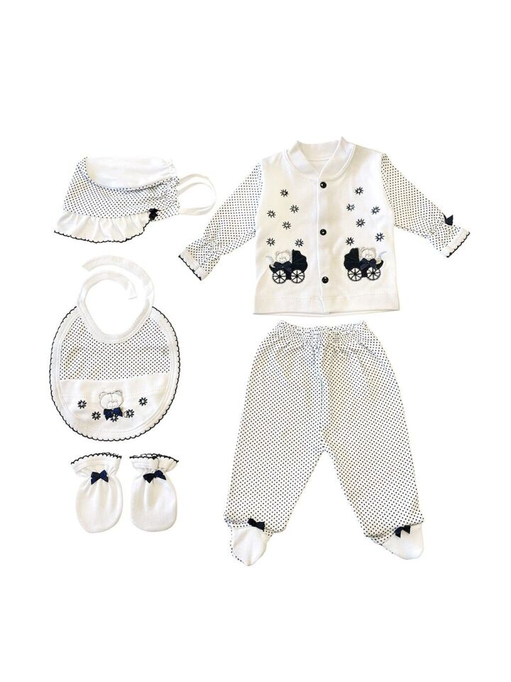 Sema Baby 5'li Premature Puanlı Set - Mavi