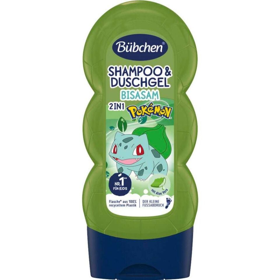 Bübchen Çocuk Şampuan&Duş Jeli 2 in 1 Pokemon Bulbasaur 230 ml