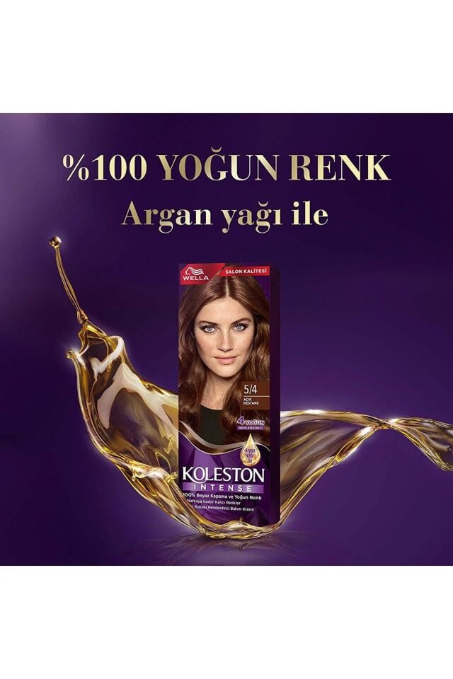 Koleston Intense Saç Boyası 5/4 Açık Kestane - Salon Kalitesi