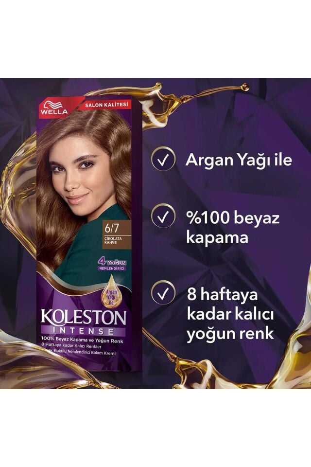 Koleston Intense Saç Boyası 6/7 Çikolata Kahve - Salon Kalitesi