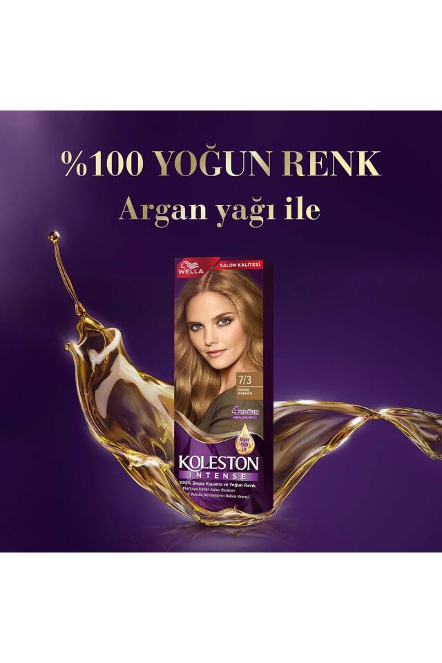 Koleston Intense Saç Boyası 7/3 Fındık Kabuğu - Salon Kalitesi