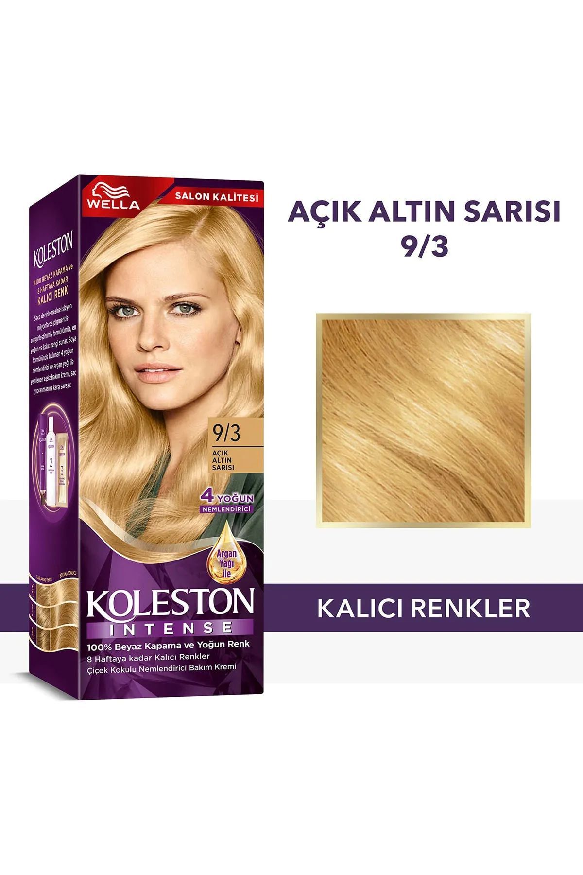 Koleston Intense Saç Boyası 9/3 Açık Altın Sarısı - Salon Kalitesi