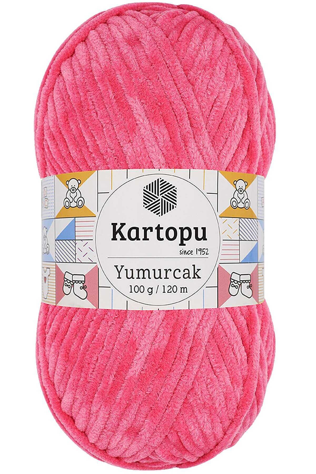 Yumurcak Kadife El Örgü İpi Pembe K798