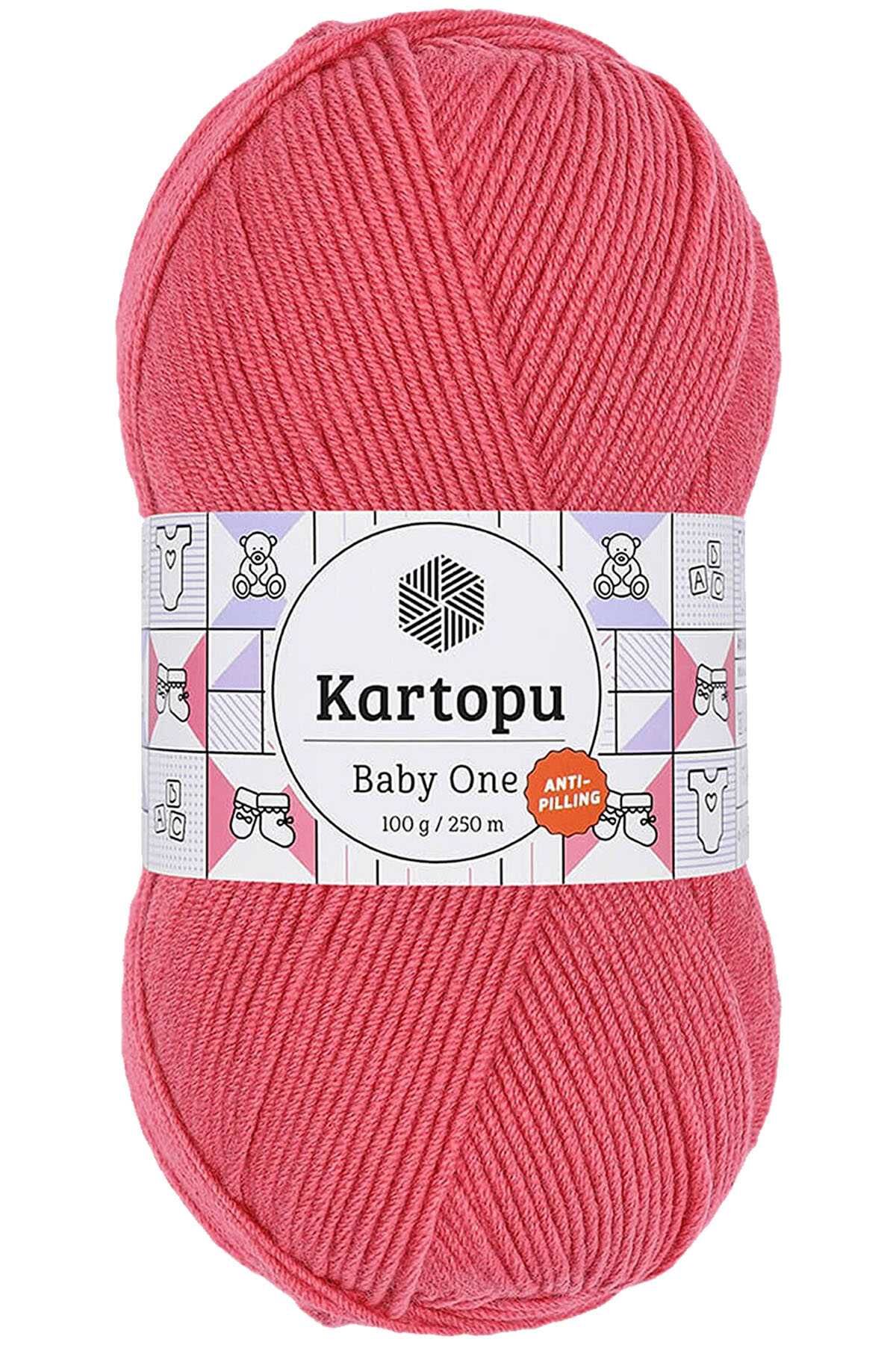 Baby One Tüylenmeyen El Örgü İpi Yünü Pembe K254