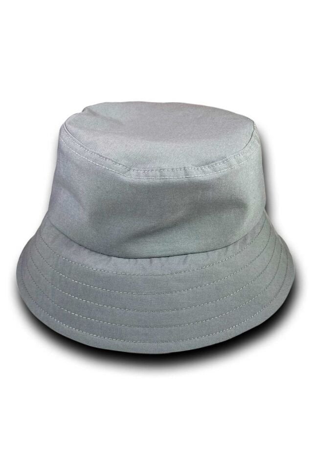 Unisex Kova Şapka Balıkçı Şapka Bucket Hat Gri