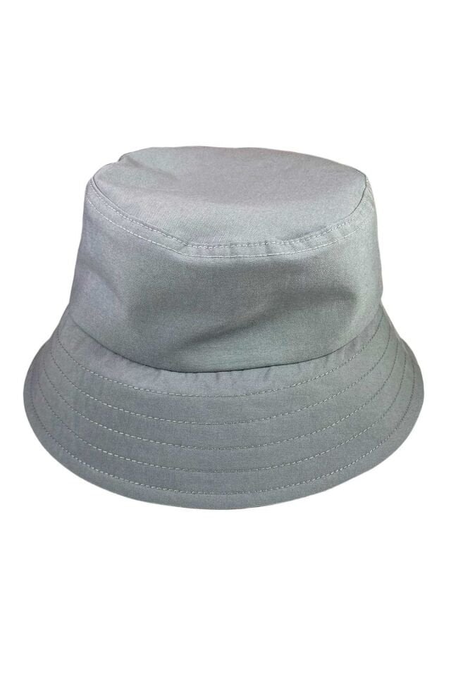 Unisex Kova Şapka Balıkçı Şapka Bucket Hat Gri