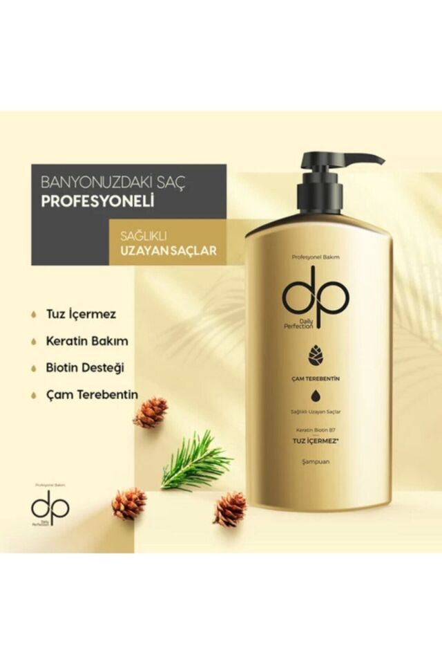 Çam Terebentin Tuzsuz Şampuan 500ml - Sağlıklı Uzayan Saçlar - Keratin & Biotin B7