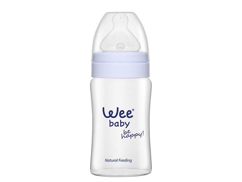 Wee Baby Isıya Dayanıklı Gaz Önleyici Geniş Ağızlı Biberon 180ml