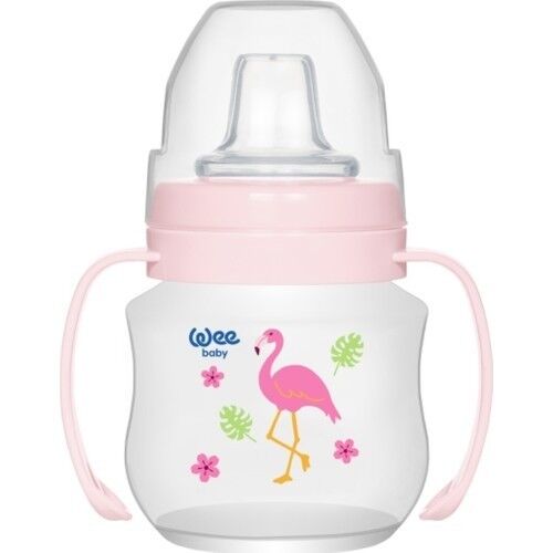 Wee Baby Akıtmaz Kulplu Pp Bardak 125 ml - Pembe