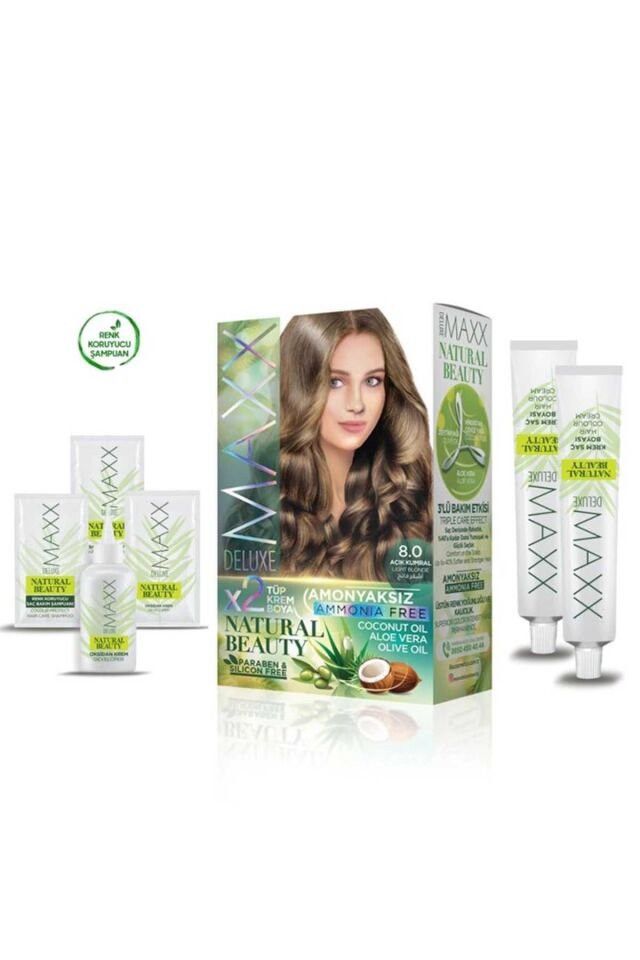 Natural Beauty Amonyaksız Saç Boyası 8.0 Açık Kumral