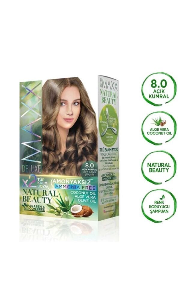 Natural Beauty Amonyaksız Saç Boyası 8.0 Açık Kumral