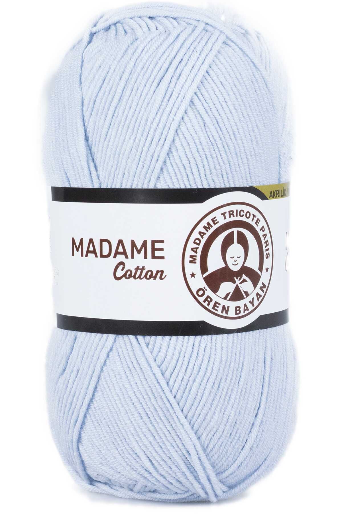 Madame Cotton El Örgü İpi Yünü 100 gr 031 Bebe Mavisi