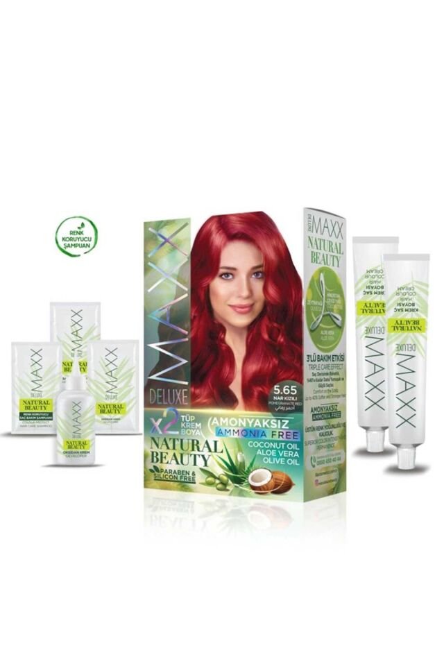 Natural Beauty Amonyaksız Saç Boyası 5.65 Nar Kızılı