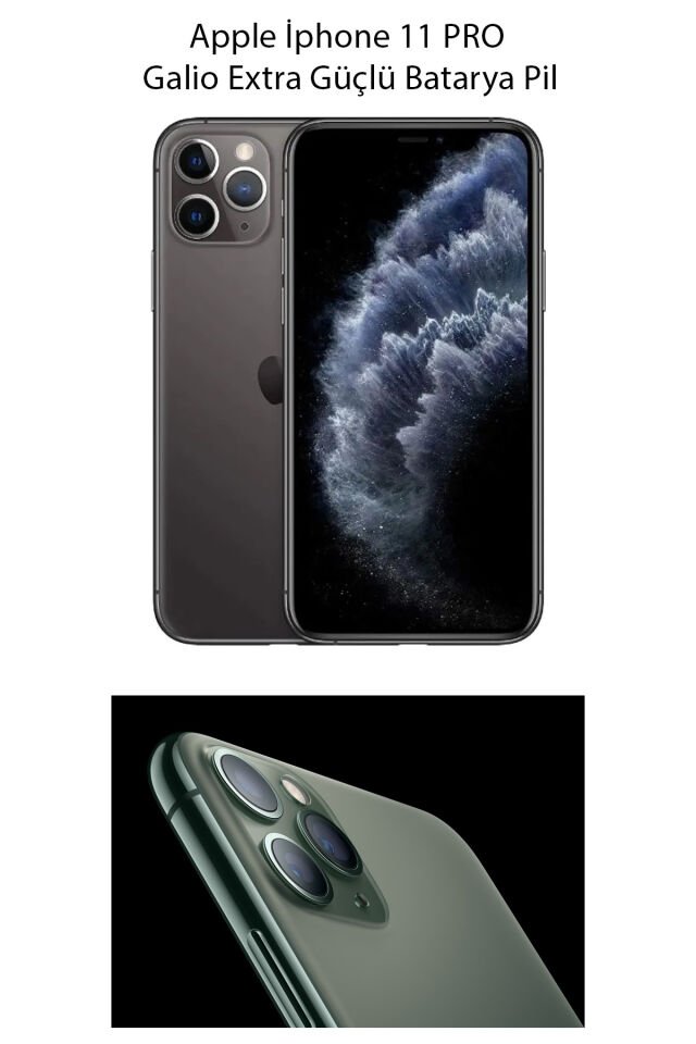 Apple İphone 11 PRO Galio Extra Güçlü Batarya Pil