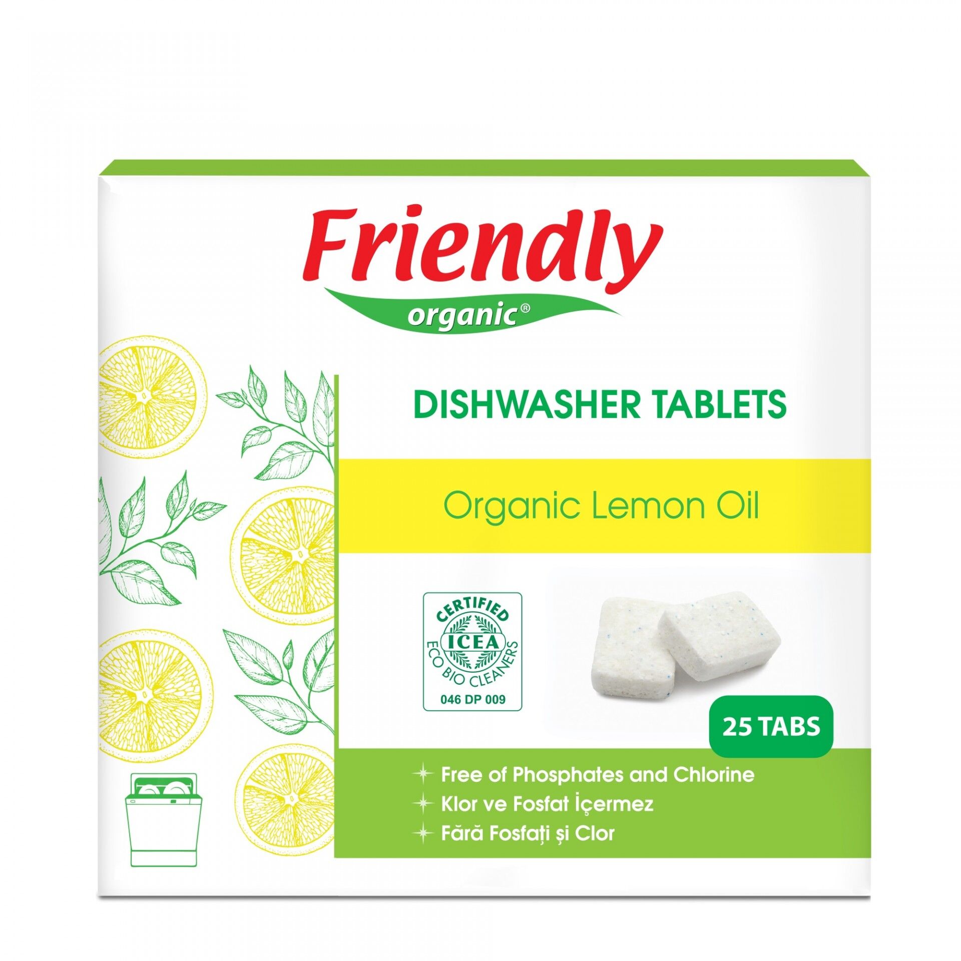 Friendly Organic Bulaşık Makinesi Tablet Deterjanı 25 li