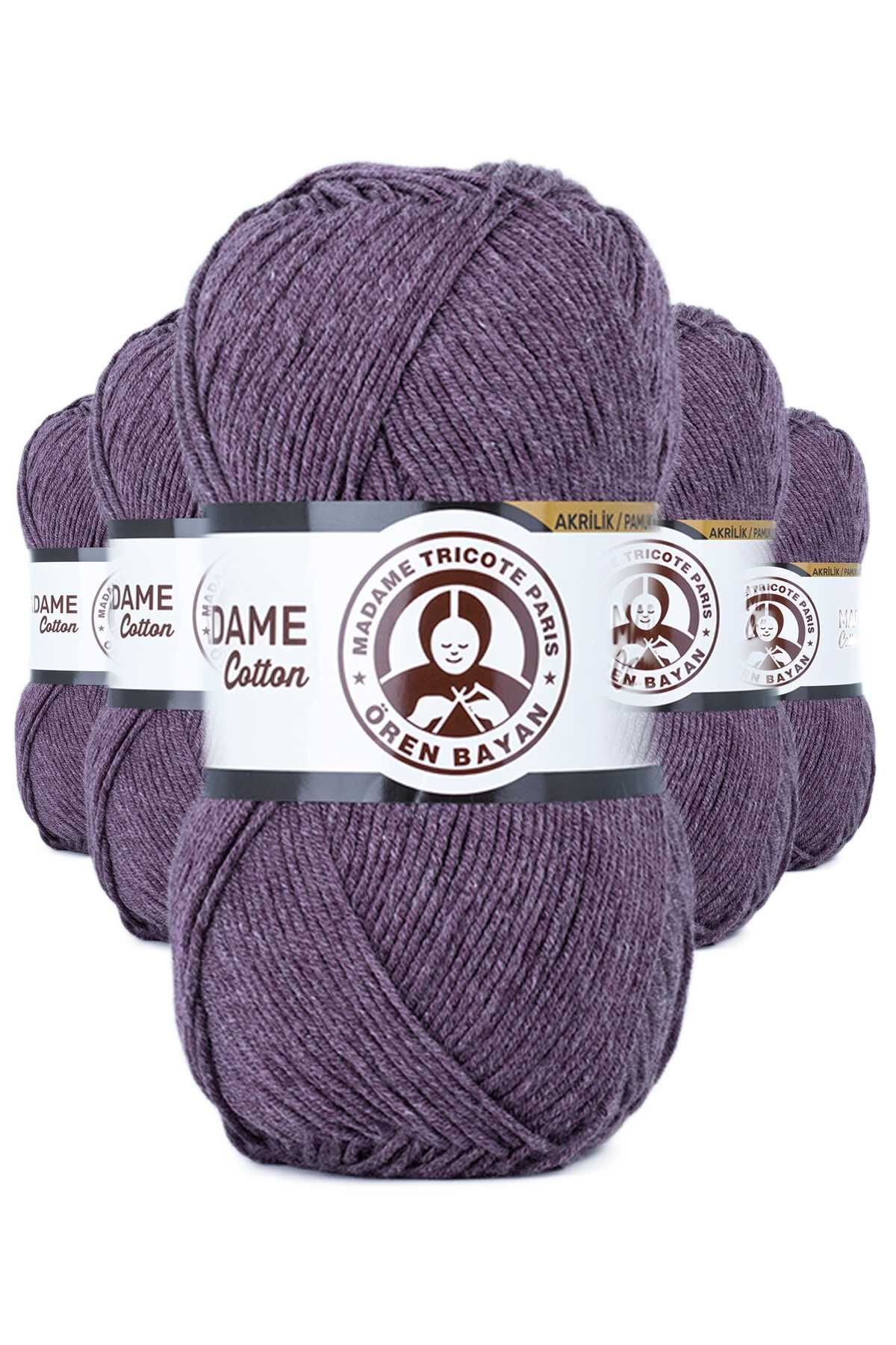 5 Adet Madame Cotton El Örgü İpi Yünü 100 gr 045 Pastel Gül