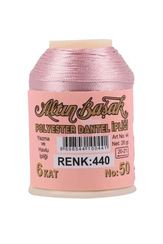 3 Adet Altınbaşak Oya ve Dantel İpi 20 gr - Royaleks - No: 440