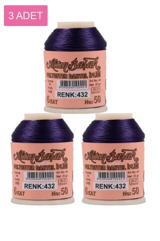 3 Adet Altınbaşak Oya ve Dantel İpi 20 gr - Royaleks - No: 432