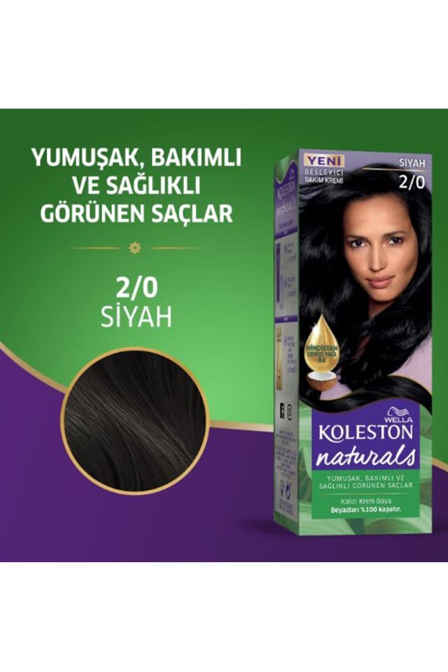 Naturals Saç Boyası Siyah 2/0