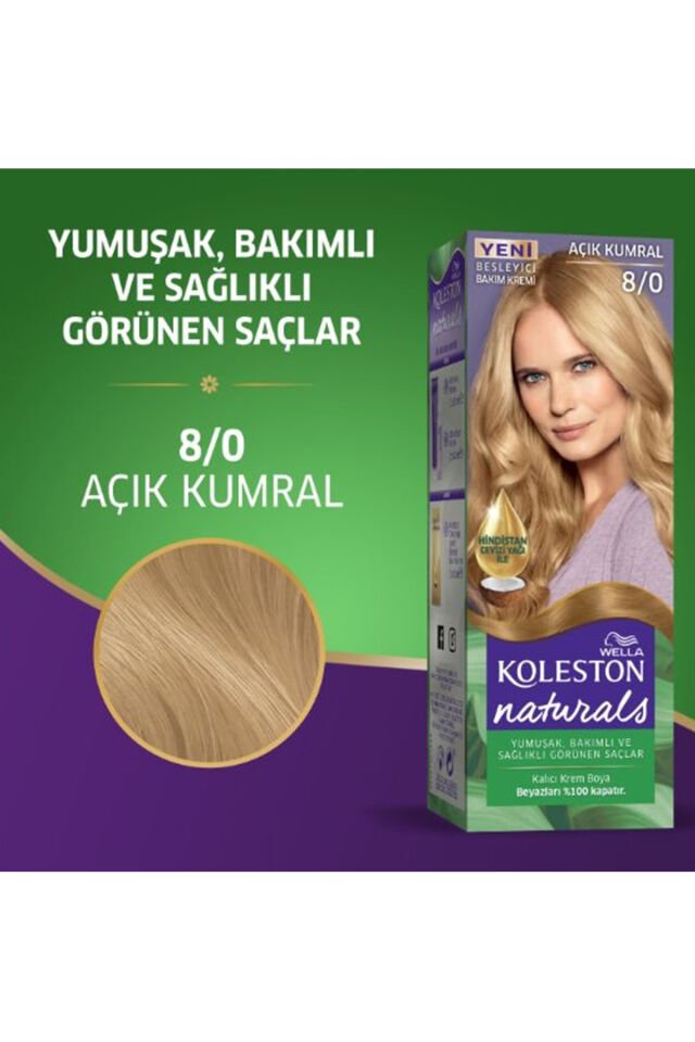 Naturals Saç Boyası Açık Kumral 8/0