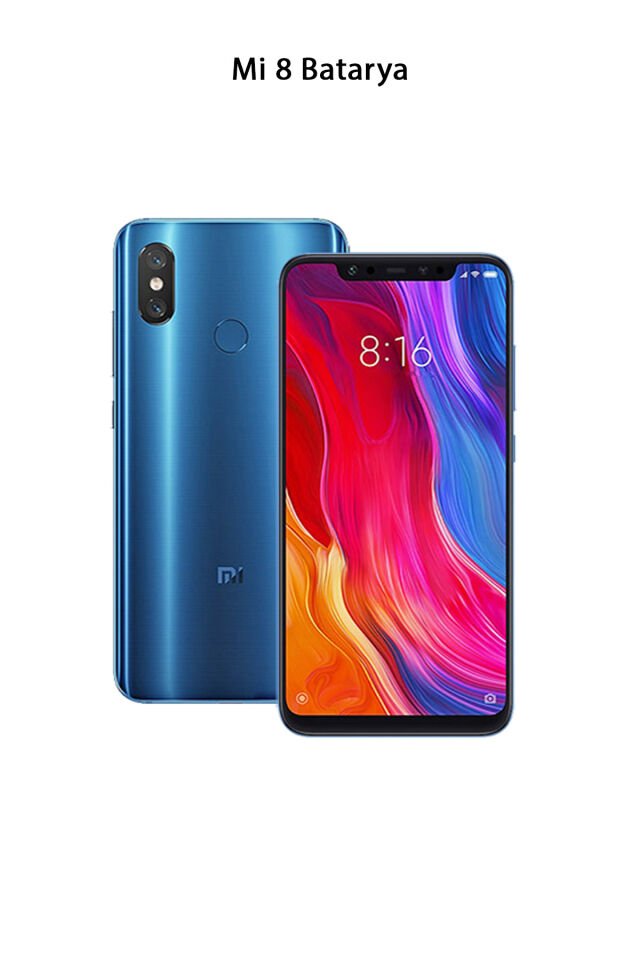 Mi 8 Telefonlarla Uyumlu Batarya 3400 mAh