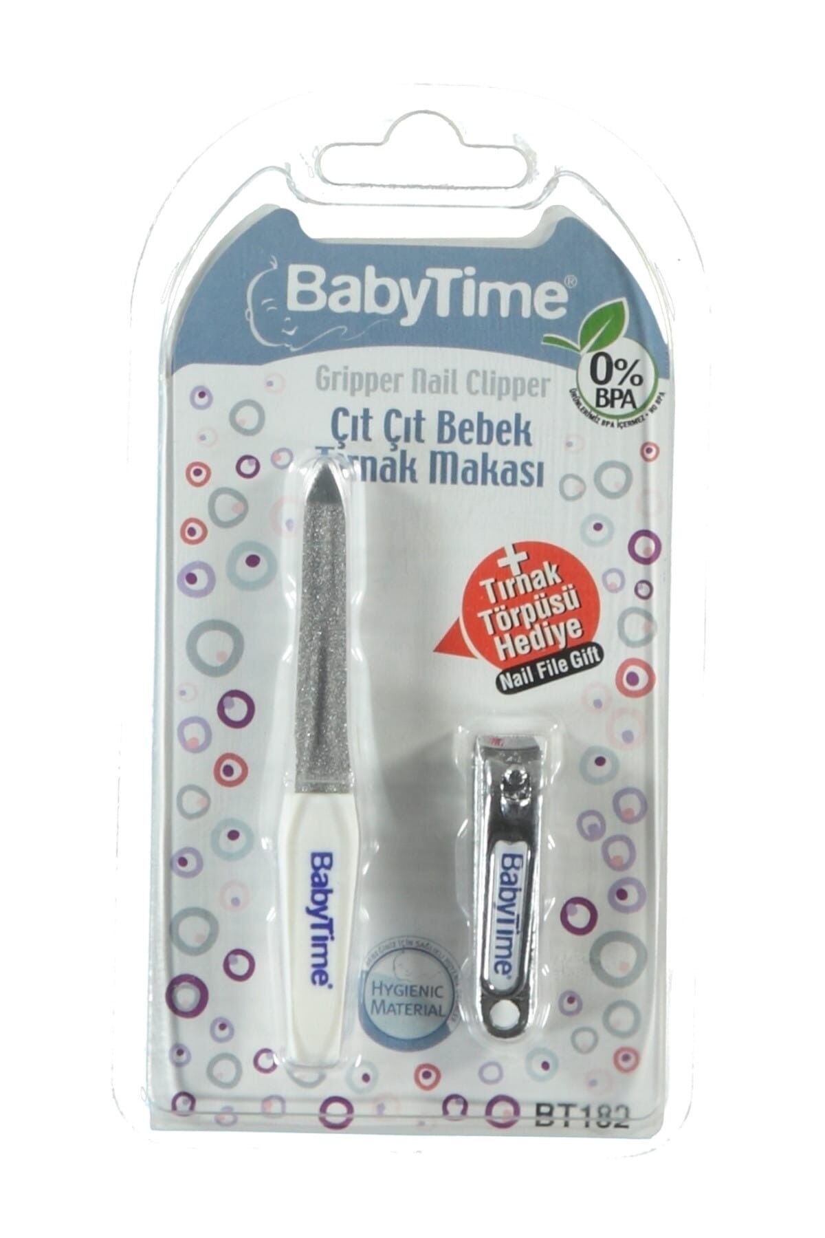 Baby Time Çıt Çıt Bebek Tırnak Makası - Törpü Hediyeli