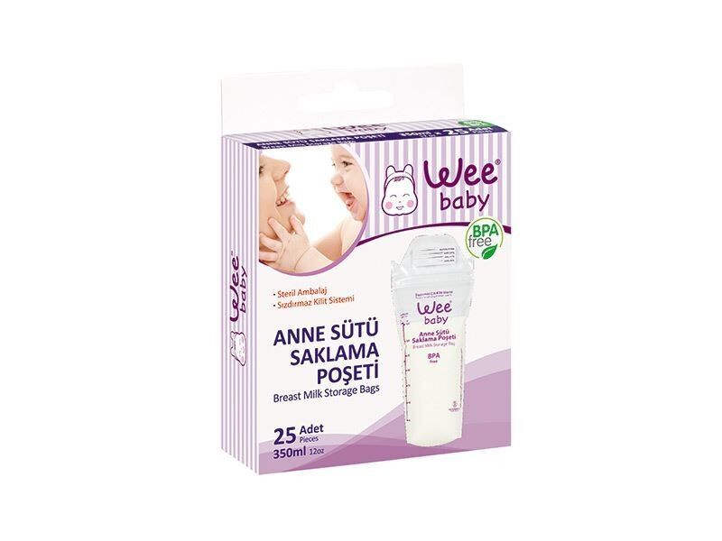 Wee Baby Anne Sütü Saklama Poşeti 25 li 330 ML