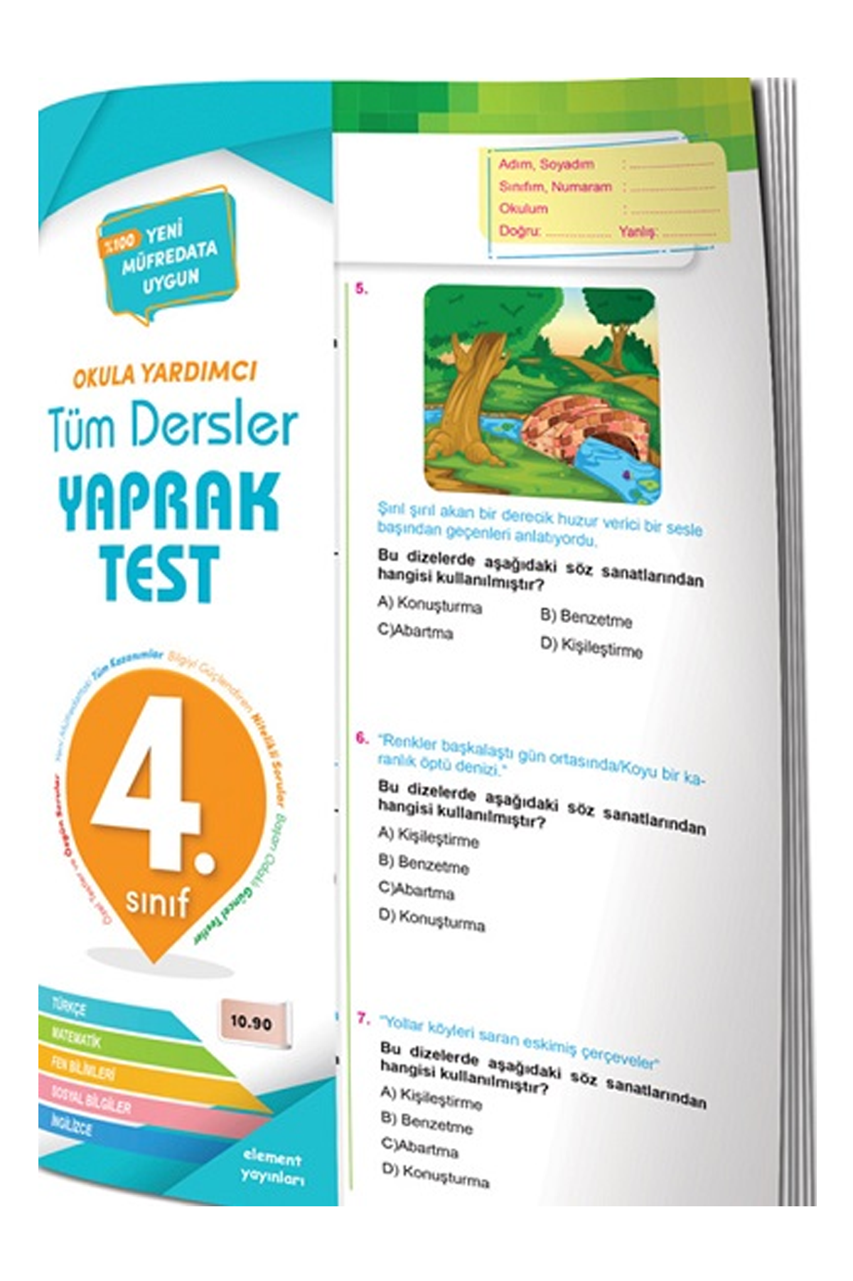 Tüm Dersler Yaprak Test 4