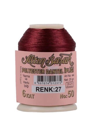 3 Adet Altınbaşak Oya ve Dantel İpi 20 gr - Royaleks - No: K.BEYAZ - 027 - 335