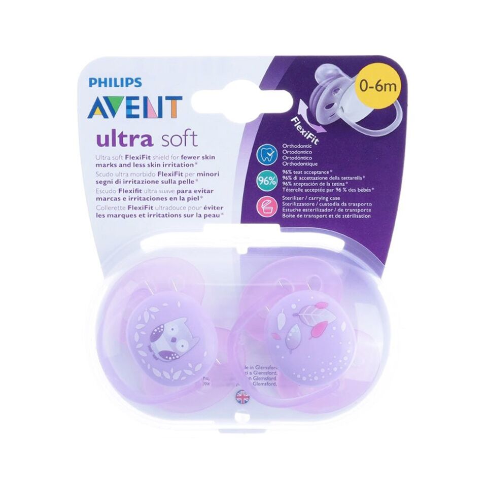 Philips Avent Ultra Soft 2li Emzik 0-6 Ay - Kız