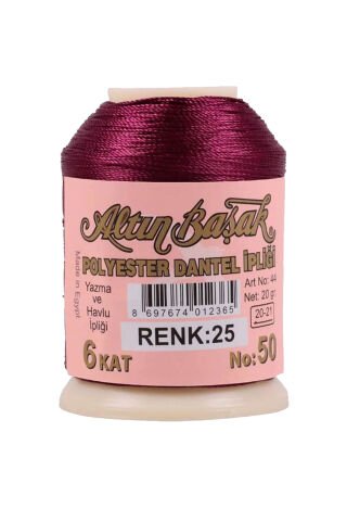 3 Adet Altınbaşak Oya ve Dantel İpi 20 gr - Royaleks - No: 650 - 025 - 292