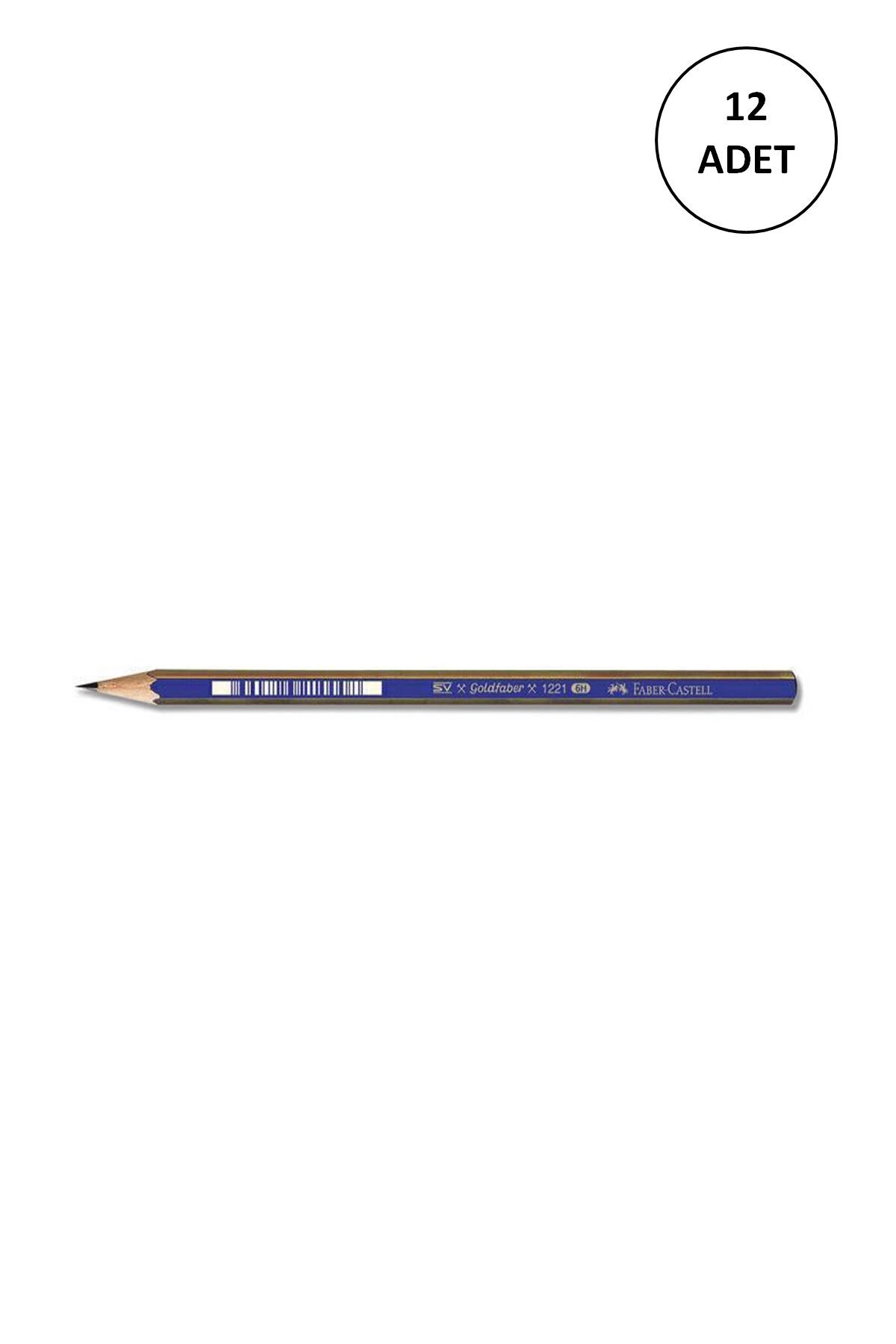 12 Adet Faber Castell Goldfaber Dereceli Kurşun Kalem 6h Fsc