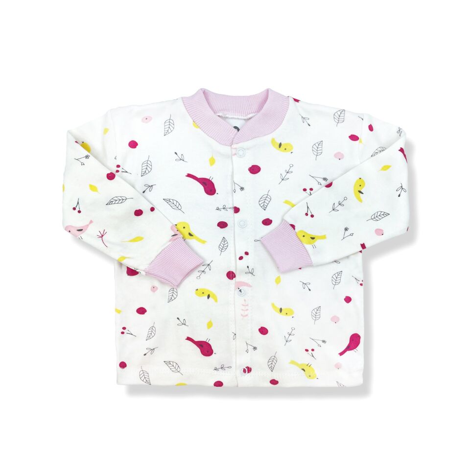 Sema Baby Happy Birds Bebek Pijama Takımı Pembe 3-6 Ay