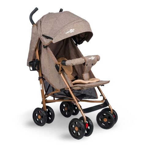 Comfymax Tam Yatar Baston Bebek Arabası – Wood Brown