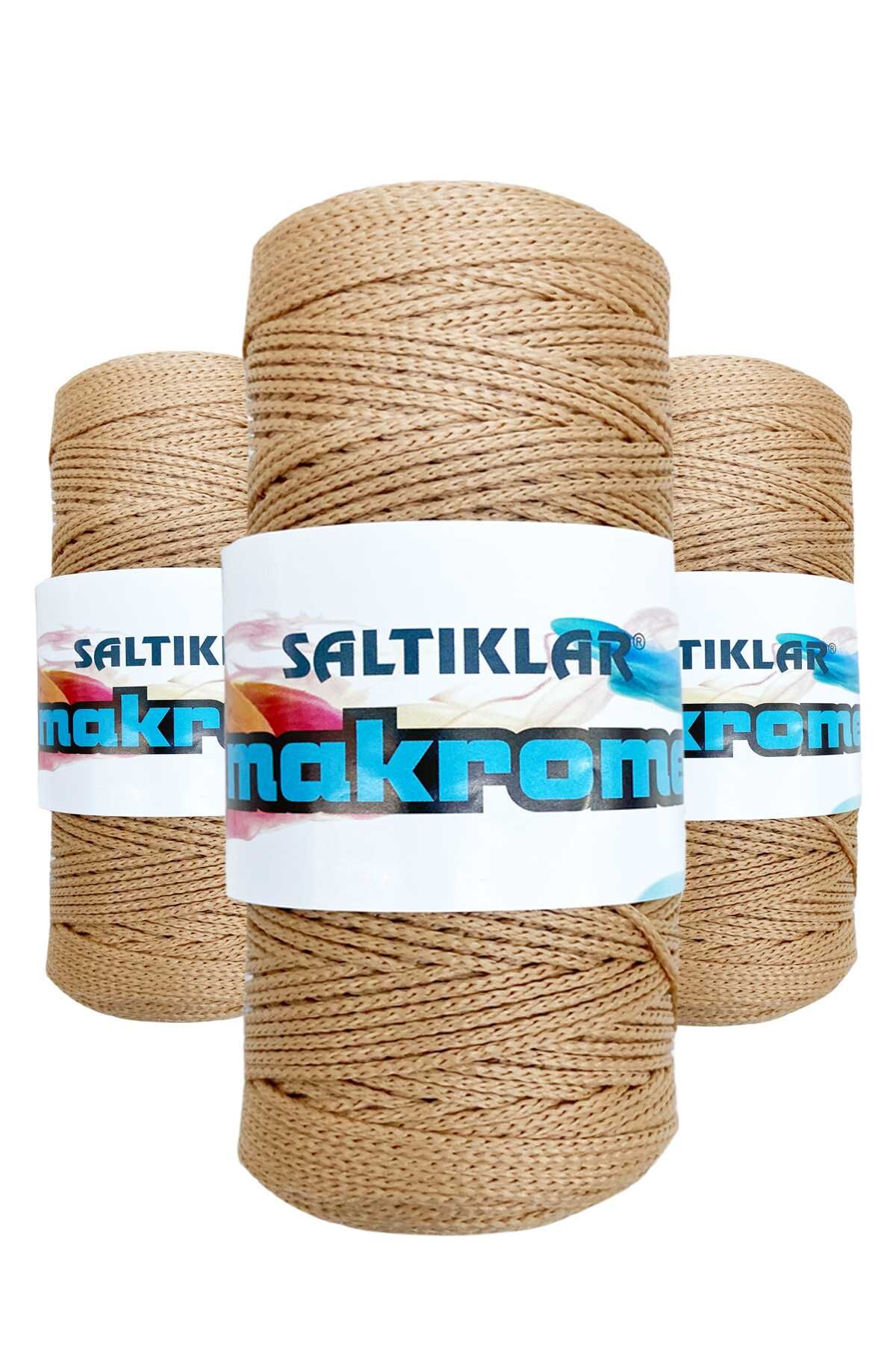 3 Adet Polyester Makrome İpi 32 Nohut 100 gr