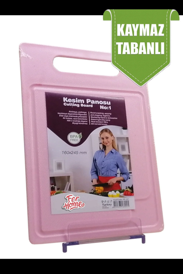 Kesme Tahtası Kaydırmaz Plastik Kesme Sunum Tahtası Pratik Kesim Panosu 160x245 Mm Royaleks-FR-107