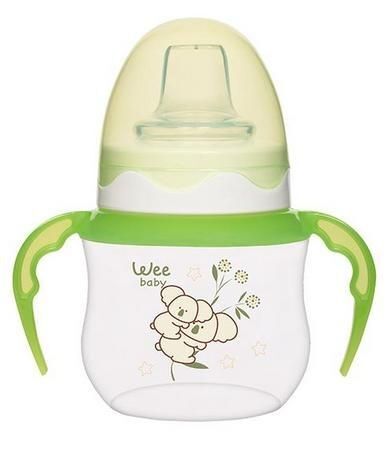 Wee Baby Akıtmaz Kulplu PP Bardak 125 ml - Yeşil