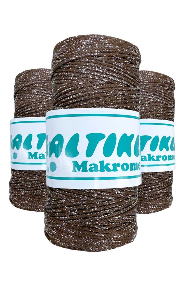 3 Adet Polyester Simli Makrome İpi SG-2080