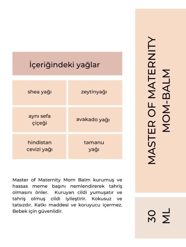 Master of Maternity Mom Balm Göğüs Ucu Kremi- 30 ml