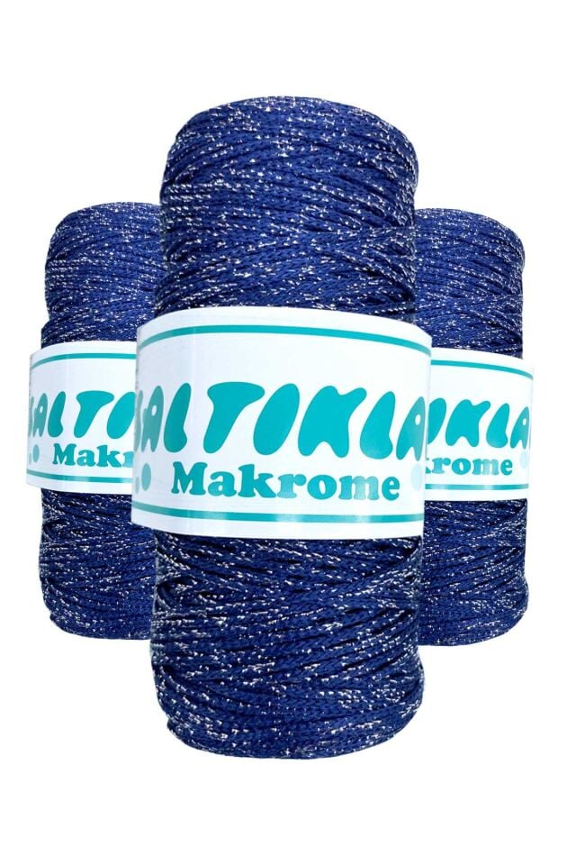 3 Adet Polyester Simli Makrome İpi SG-370