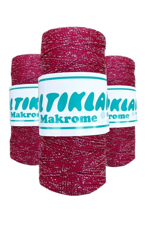 3 Adet Polyester Simli Makrome İpi SG-1845