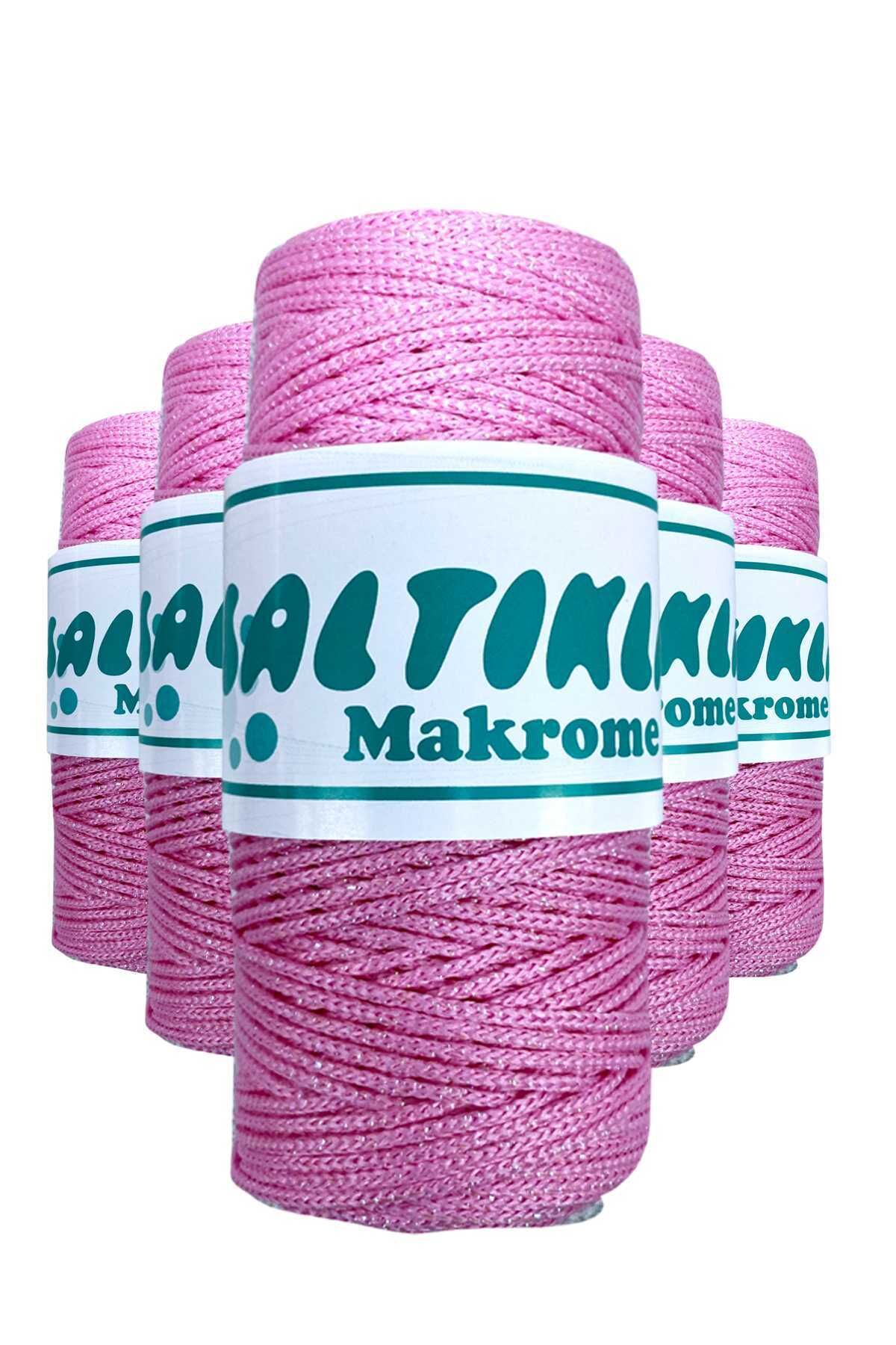 5 Adet Polyester Simli Makrome İpi SS-1545